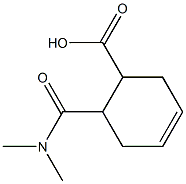 6-[(dimethylamino)carbonyl]cyclohex-3-ene-1-carboxylic acid Structure