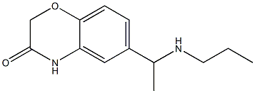 6-[1-(propylamino)ethyl]-3,4-dihydro-2H-1,4-benzoxazin-3-one