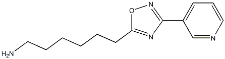 6-[3-(pyridin-3-yl)-1,2,4-oxadiazol-5-yl]hexan-1-amine 结构式