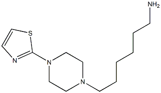 6-[4-(1,3-thiazol-2-yl)piperazin-1-yl]hexan-1-amine Struktur