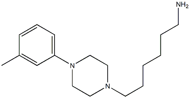 6-[4-(3-methylphenyl)piperazin-1-yl]hexan-1-amine 结构式