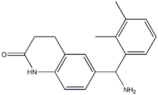 6-[amino(2,3-dimethylphenyl)methyl]-1,2,3,4-tetrahydroquinolin-2-one,,结构式