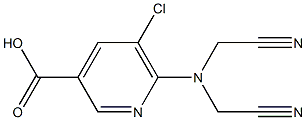 6-[bis(cyanomethyl)amino]-5-chloropyridine-3-carboxylic acid