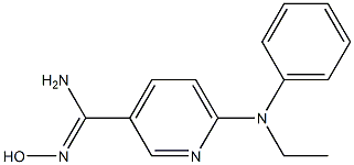  6-[ethyl(phenyl)amino]-N'-hydroxypyridine-3-carboximidamide