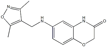 6-{[(3,5-dimethyl-1,2-oxazol-4-yl)methyl]amino}-3,4-dihydro-2H-1,4-benzoxazin-3-one|