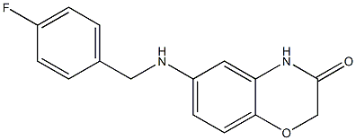 6-{[(4-fluorophenyl)methyl]amino}-3,4-dihydro-2H-1,4-benzoxazin-3-one|