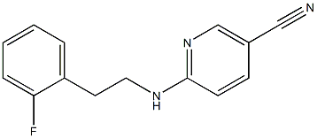 6-{[2-(2-fluorophenyl)ethyl]amino}nicotinonitrile Struktur