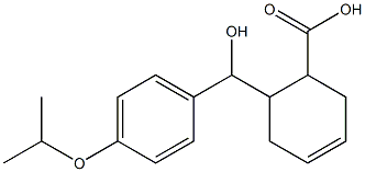 6-{hydroxy[4-(propan-2-yloxy)phenyl]methyl}cyclohex-3-ene-1-carboxylic acid Structure