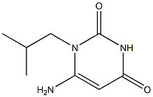6-amino-1-(2-methylpropyl)-1,2,3,4-tetrahydropyrimidine-2,4-dione,,结构式