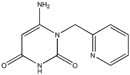 6-amino-1-(pyridin-2-ylmethyl)-1,2,3,4-tetrahydropyrimidine-2,4-dione Structure