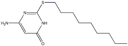 6-amino-2-(nonylsulfanyl)-3,4-dihydropyrimidin-4-one Structure