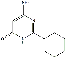 6-amino-2-cyclohexyl-3,4-dihydropyrimidin-4-one Struktur