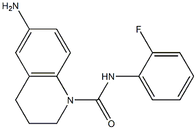6-amino-N-(2-fluorophenyl)-1,2,3,4-tetrahydroquinoline-1-carboxamide Struktur