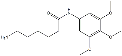 6-amino-N-(3,4,5-trimethoxyphenyl)hexanamide,,结构式