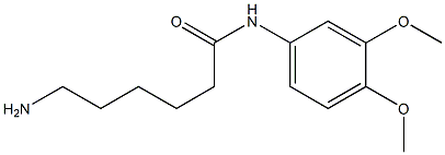 6-amino-N-(3,4-dimethoxyphenyl)hexanamide,,结构式