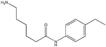 6-amino-N-(4-ethylphenyl)hexanamide,,结构式