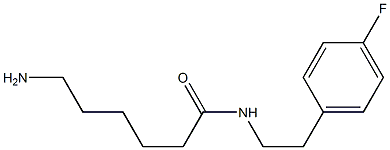 6-amino-N-[2-(4-fluorophenyl)ethyl]hexanamide,,结构式