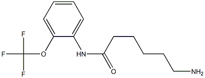 6-amino-N-[2-(trifluoromethoxy)phenyl]hexanamide Struktur