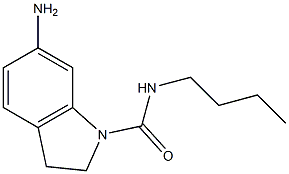 6-amino-N-butyl-2,3-dihydro-1H-indole-1-carboxamide,,结构式