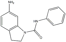 6-amino-N-phenyl-2,3-dihydro-1H-indole-1-carboxamide,,结构式