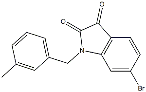 6-bromo-1-[(3-methylphenyl)methyl]-2,3-dihydro-1H-indole-2,3-dione