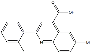 6-bromo-2-(2-methylphenyl)quinoline-4-carboxylic acid Struktur