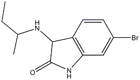 6-bromo-3-(butan-2-ylamino)-2,3-dihydro-1H-indol-2-one Struktur