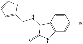 6-bromo-3-[(thiophen-2-ylmethyl)amino]-2,3-dihydro-1H-indol-2-one|