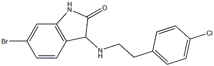 6-bromo-3-{[2-(4-chlorophenyl)ethyl]amino}-2,3-dihydro-1H-indol-2-one|