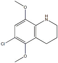 6-chloro-5,8-dimethoxy-1,2,3,4-tetrahydroquinoline Structure