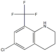 6-chloro-8-(trifluoromethyl)-1,2,3,4-tetrahydroquinoline Struktur