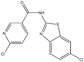 6-chloro-N-(6-chloro-1,3-benzothiazol-2-yl)pyridine-3-carboxamide