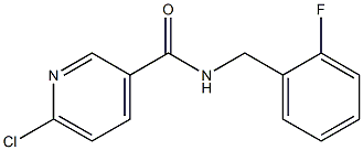  6-chloro-N-[(2-fluorophenyl)methyl]pyridine-3-carboxamide