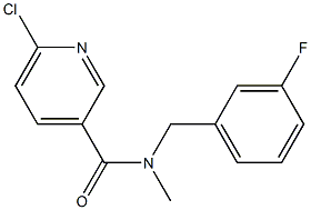 6-chloro-N-[(3-fluorophenyl)methyl]-N-methylpyridine-3-carboxamide