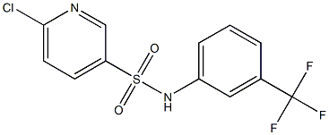 6-chloro-N-[3-(trifluoromethyl)phenyl]pyridine-3-sulfonamide