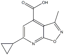 6-cyclopropyl-3-methylpyrido[3,2-d][1,2]oxazole-4-carboxylic acid Structure