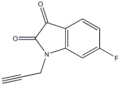 6-fluoro-1-(prop-2-yn-1-yl)-2,3-dihydro-1H-indole-2,3-dione Structure