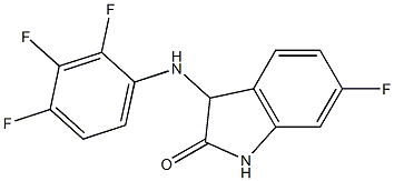 6-fluoro-3-[(2,3,4-trifluorophenyl)amino]-2,3-dihydro-1H-indol-2-one