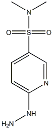 6-hydrazinyl-N,N-dimethylpyridine-3-sulfonamide Structure
