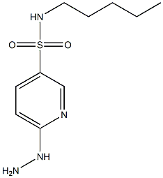 6-hydrazinyl-N-pentylpyridine-3-sulfonamide Struktur