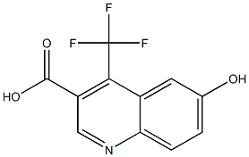6-hydroxy-4-(trifluoromethyl)quinoline-3-carboxylic acid Structure