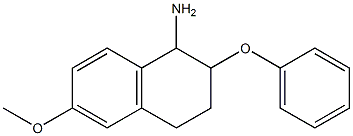 6-methoxy-2-phenoxy-1,2,3,4-tetrahydronaphthalen-1-amine 结构式