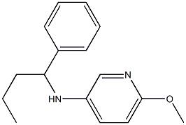 6-methoxy-N-(1-phenylbutyl)pyridin-3-amine,,结构式