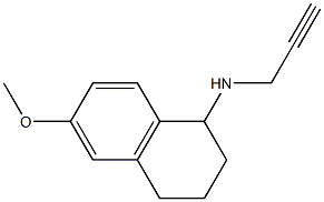 6-methoxy-N-(prop-2-yn-1-yl)-1,2,3,4-tetrahydronaphthalen-1-amine Struktur