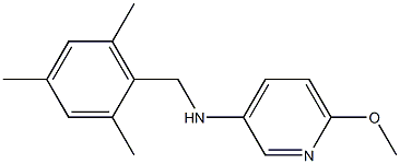6-methoxy-N-[(2,4,6-trimethylphenyl)methyl]pyridin-3-amine,,结构式