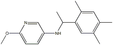 6-methoxy-N-[1-(2,4,5-trimethylphenyl)ethyl]pyridin-3-amine Struktur