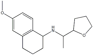 6-methoxy-N-[1-(oxolan-2-yl)ethyl]-1,2,3,4-tetrahydronaphthalen-1-amine Struktur