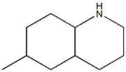 6-methyldecahydroquinoline,,结构式