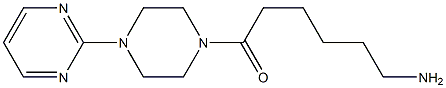 6-oxo-6-(4-pyrimidin-2-ylpiperazin-1-yl)hexan-1-amine,,结构式