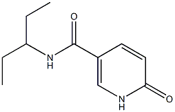 6-oxo-N-(pentan-3-yl)-1,6-dihydropyridine-3-carboxamide,,结构式